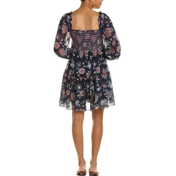 SACHIN + BABI Dress Size M Evening Gown NEW LOLA Dress Botanical Mini Smocked - Picture 2 of 12